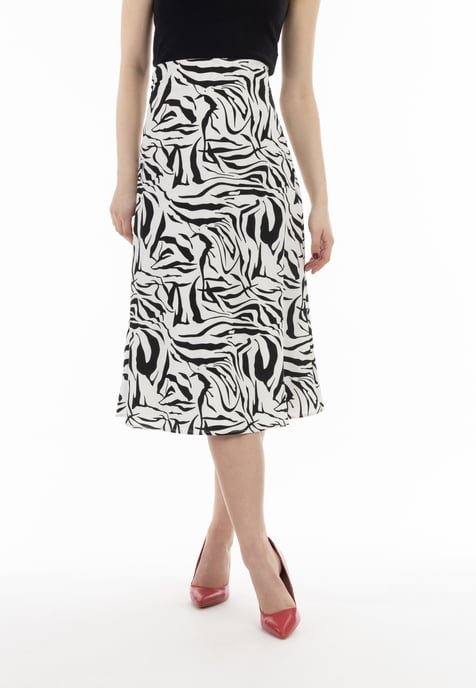 Faina Midirock Damen weiss schwarz - Image 3