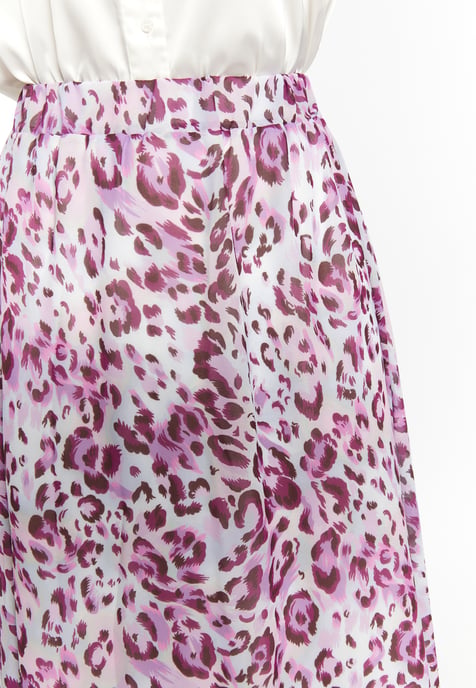 Faina Rock mit Leoprint Damen Flieder Mehrfarbig - Image 5