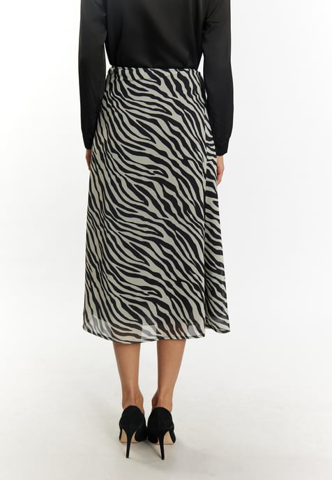 Faina Rock mit Zebra-Print Damen weiss schwarz - Image 4