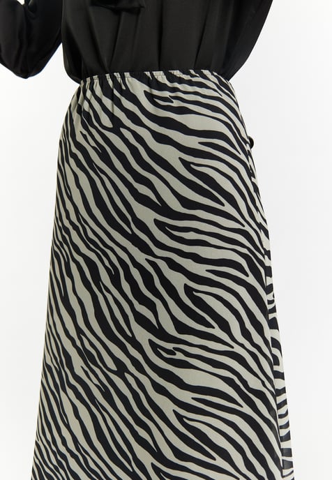 Faina Rock mit Zebra-Print Damen weiss schwarz - Image 5