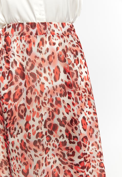 Faina Rock mit Leoprint Damen Rot Mehrfarbig - Image 5