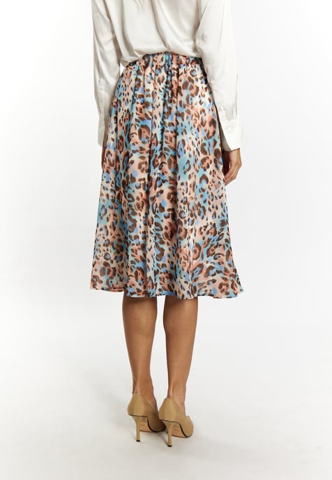 Faina Rock mit Leoprint Damen Beige Mehrfarbig - Image 4