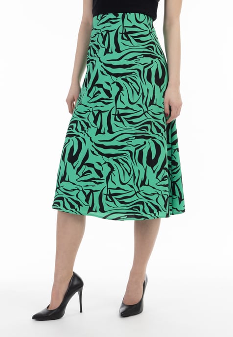 Faina Midirock Damen Grün Schwarz - Image 3