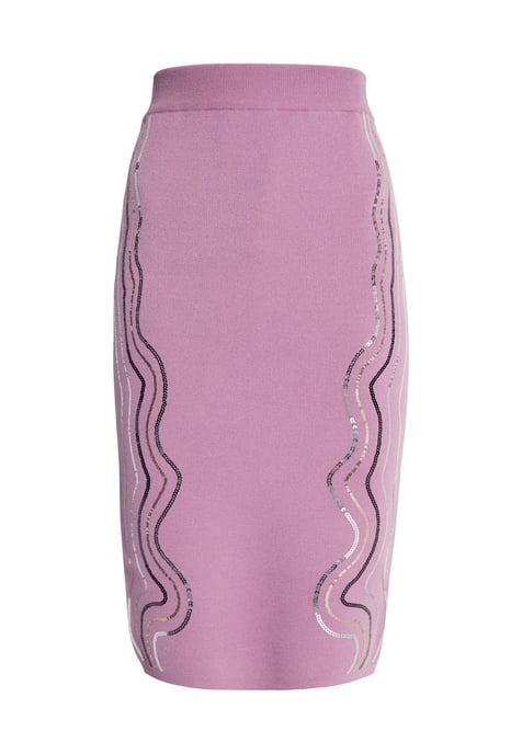Faina Strick Midirock Damen Mauve - Image 1