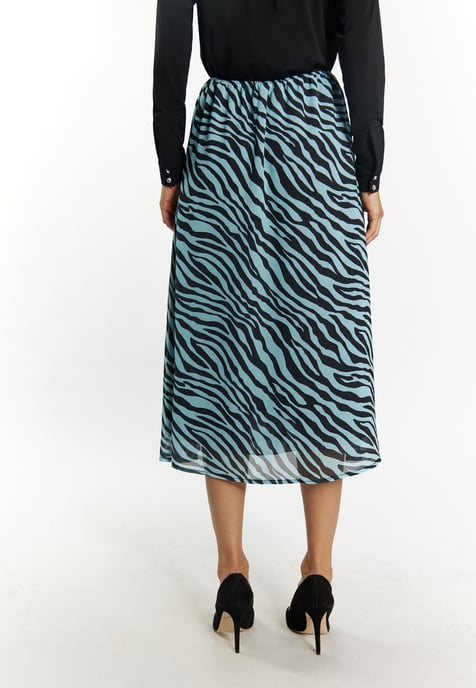 Faina Rock mit Zebra-Print Damen Hellblau Schwarz - Image 4