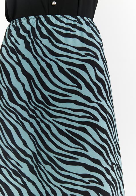 Faina Rock mit Zebra-Print Damen Hellblau Schwarz - Image 5