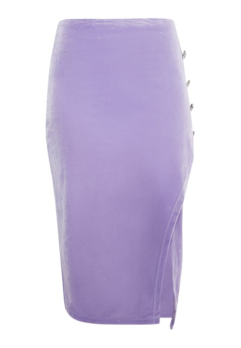 Faina Samtrock mit Glitzer Damen Lavendel - Image 1