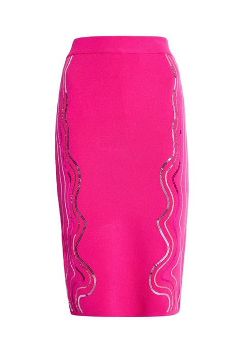 Faina Strick Midirock Damen Rosa - Image 1
