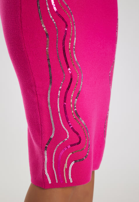 Faina Strick Midirock Damen Rosa - Image 5