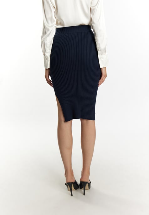 Faina Strickrock mit Strass-Steinen Damen Marine - Image 4