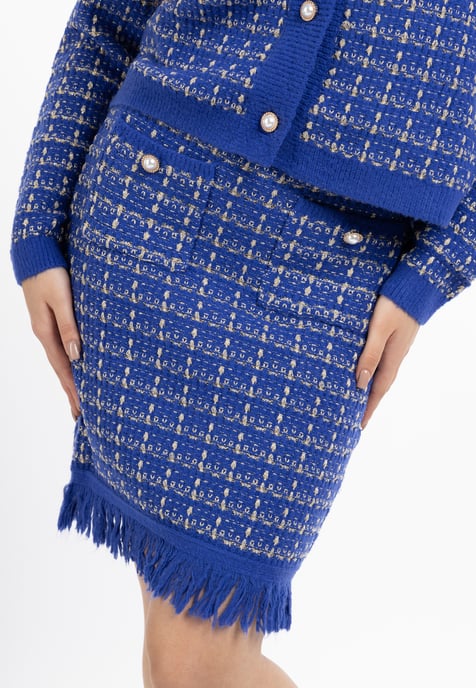 Faina Strickrock Damen dunkelblau - Image 5
