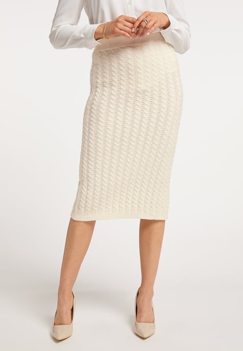 Faina Strickrock Damen Champagnerr - Image 3