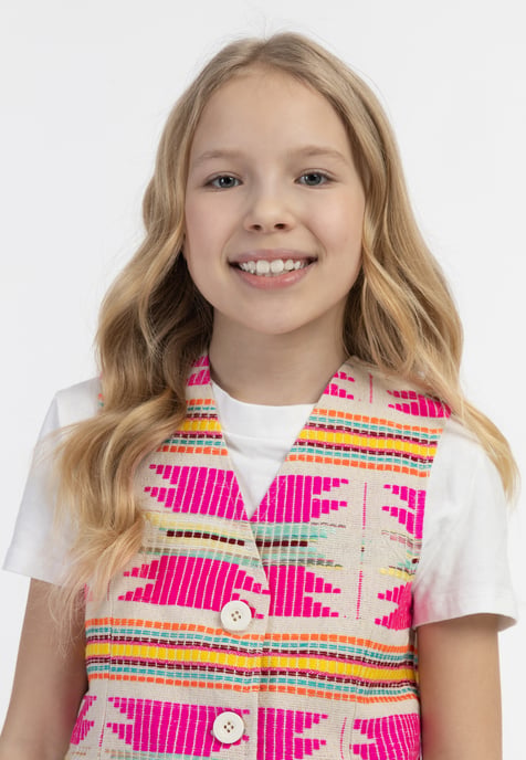 IZIA Weste Mädchen Pinkes Inka Muster - Image 5