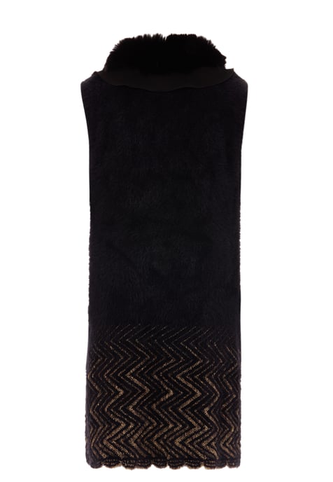 Faina Strickjacke Damen schwarz/gold - Image 2