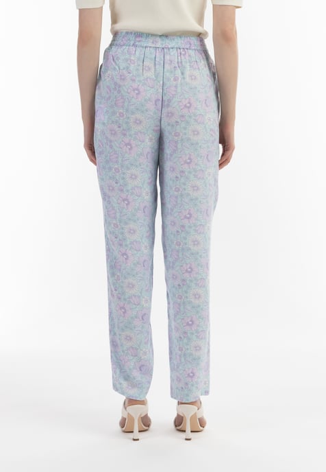 usha Stoffhose Damen Türkis Mehrfarbig - Image 4