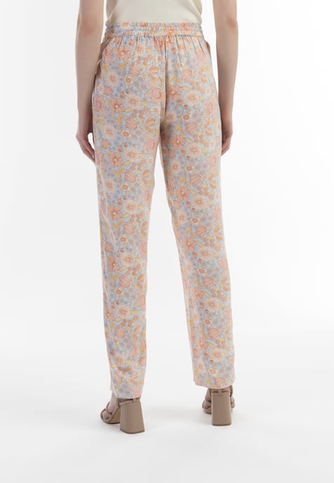 usha Stoffhose Damen Blau Mehrfarbig - Image 4
