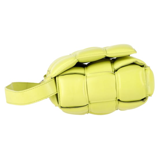 Bottega Veneta gepolsterte Cassette-Schultertasche aus pastellgrünem Lammleder - Image 3
