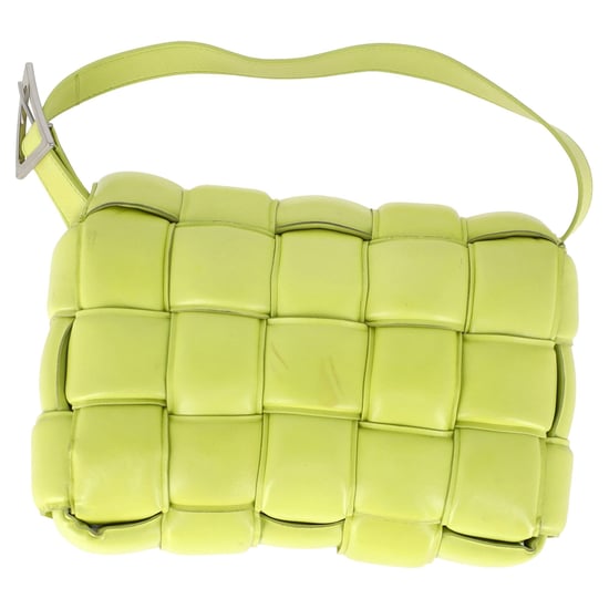 Bottega Veneta gepolsterte Cassette-Schultertasche aus pastellgrünem Lammleder - Image 4