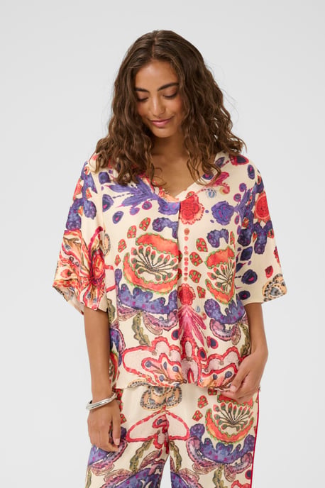 Kurzarm-Bluse CUmandy Kurzarm-Bluse Relaxed fit - Image 3