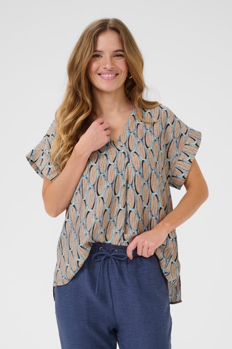 Kurzarm-Bluse CUbae Kurzarm-Bluse Relaxed fit - Image 3