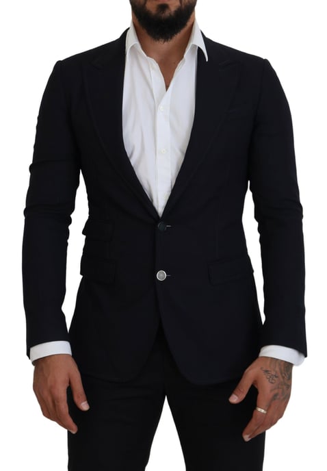 Klassisch geschnittenes Zweiknopf-Blazer Navy - Image 1