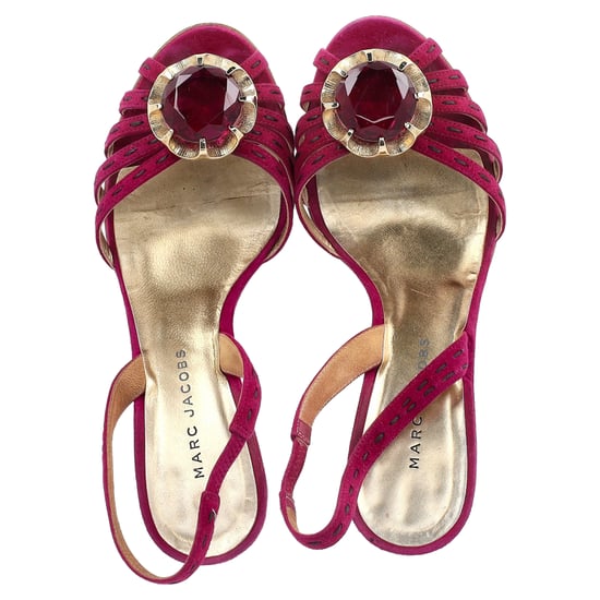 Marc Jacobs Slingback-Sandalen aus pinkem Wildleder - Image 4