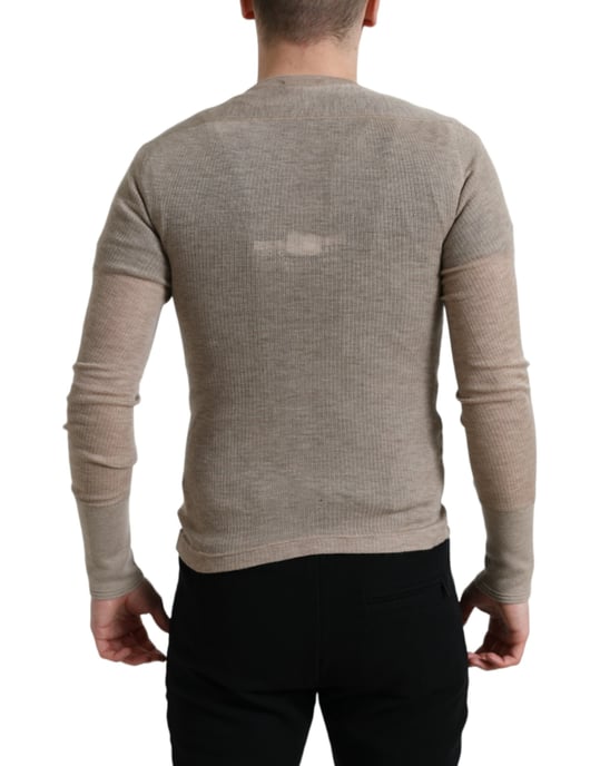 Langarm Henley Cashmere Shirt - Image 5