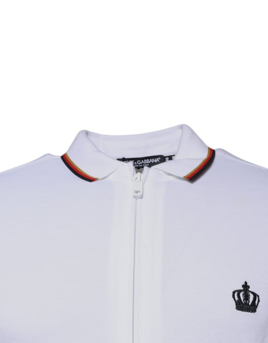 Langärmliges Zip-Polo-Shirt mit Kronen-Detail - Image 3
