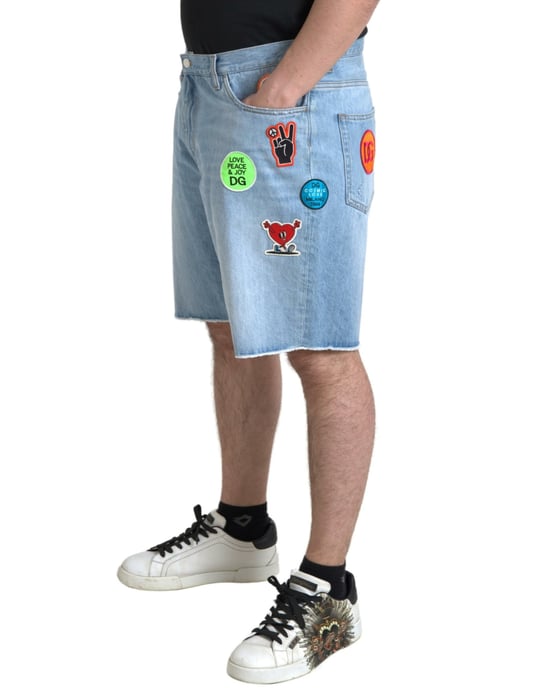 Denim-Shorts mit Patches im entspannten Schnitt - Image 3