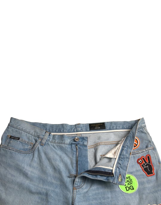 Denim-Shorts mit Patches im entspannten Schnitt - Image 4