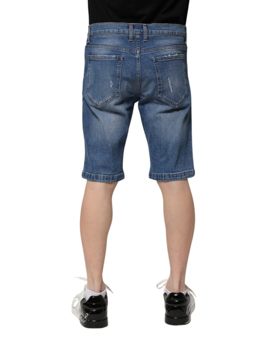 Zerrissene Jeanskurzshorts - Image 4