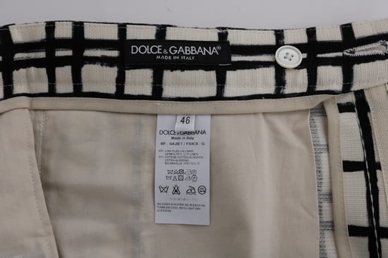 Lässige Shorts Schwarz Weiß Karomuster - Image 6