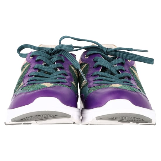 Dolce & Gabbana Mardi Gras Low-Top Sneaker aus mehrfarbigem Leder und Wildleder - Image 2