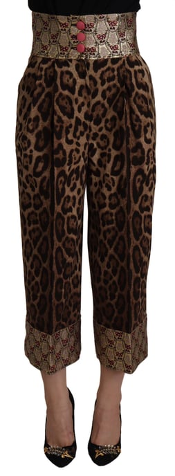 Leoprint Culottes Hochtailliert - Image 1