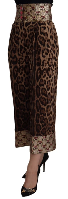 Leoprint Culottes Hochtailliert - Image 2