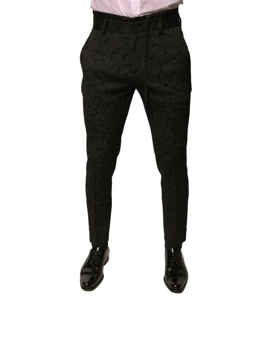 Schmale Passform Blumenhose - Image 2