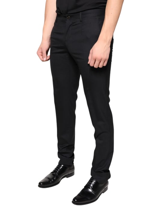 Klassische Passform Hose Schwarz - Image 3