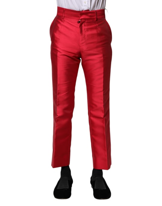 Rote Seiden-Satin-Hose - Image 2