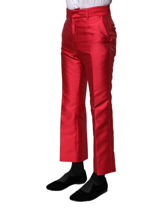 Rote Seiden-Satin-Hose - Image 3