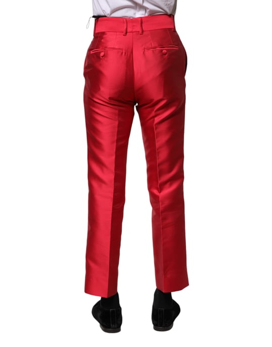 Rote Seiden-Satin-Hose - Image 4