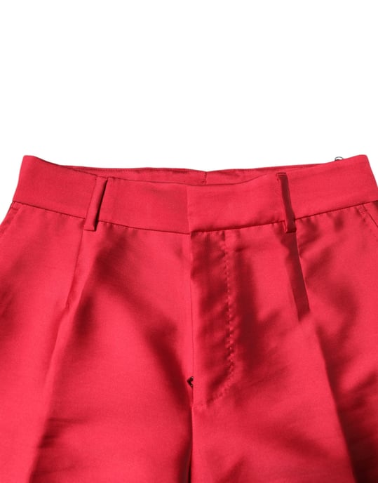 Rote Seiden-Satin-Hose - Image 5