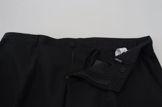 Klassische Passform Hose Schwarz - Image 5