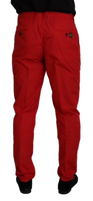 Lässige Baumwoll-Hosen in Rot - Image 2