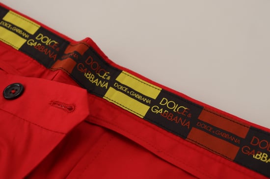 Lässige Baumwoll-Hosen in Rot - Image 5