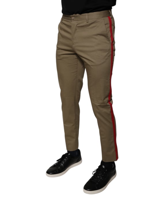 Lässige Slim-Fit-Hosen mit seitlichem Streifen - Image 3