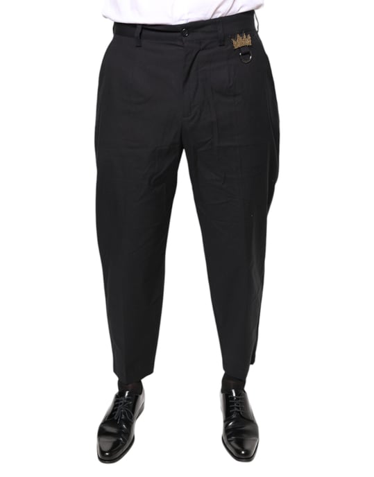 Relaxedfit Hose mit Krone-Detail - Image 2