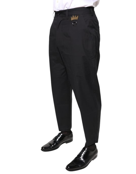 Relaxedfit Hose mit Krone-Detail - Image 3
