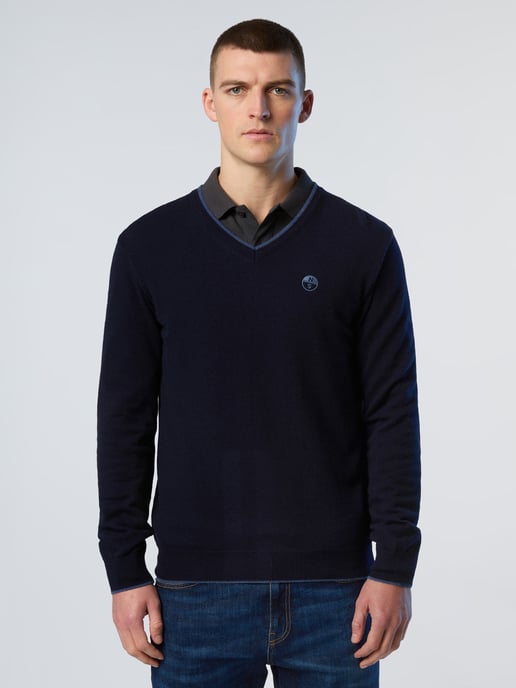 North Sails Pullover V-Ausschnitt mit gesticktem Logo - Image 2