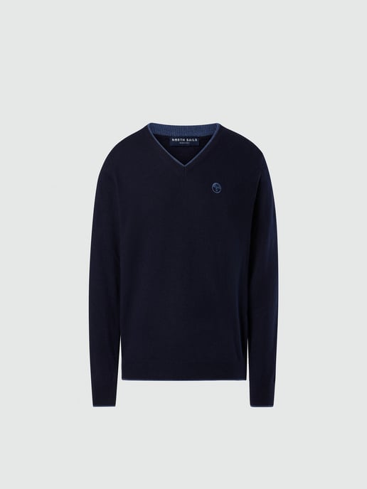 North Sails Pullover V-Ausschnitt mit gesticktem Logo - Image 5
