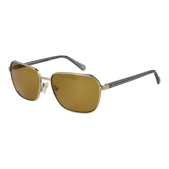 Sonnenbrille mit goldenem Rahmen und braunen Gläsern - Image 1